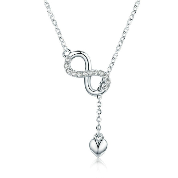 Silver Forever Love Chain Necklace