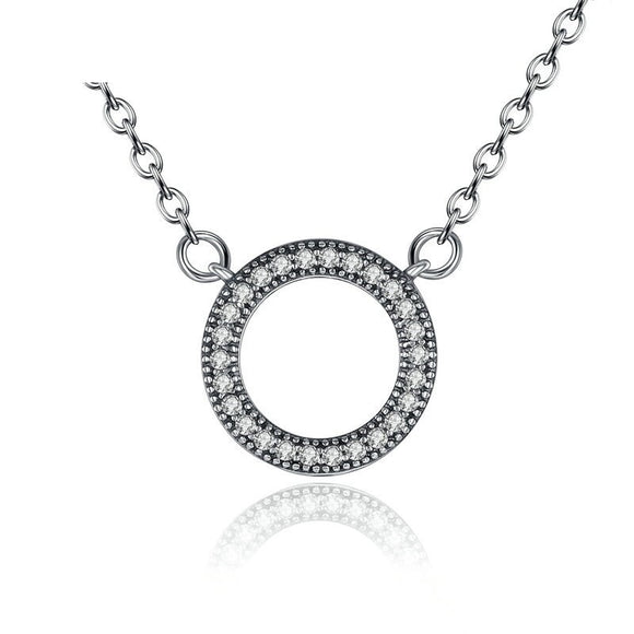 Silver Round Shape Necklace